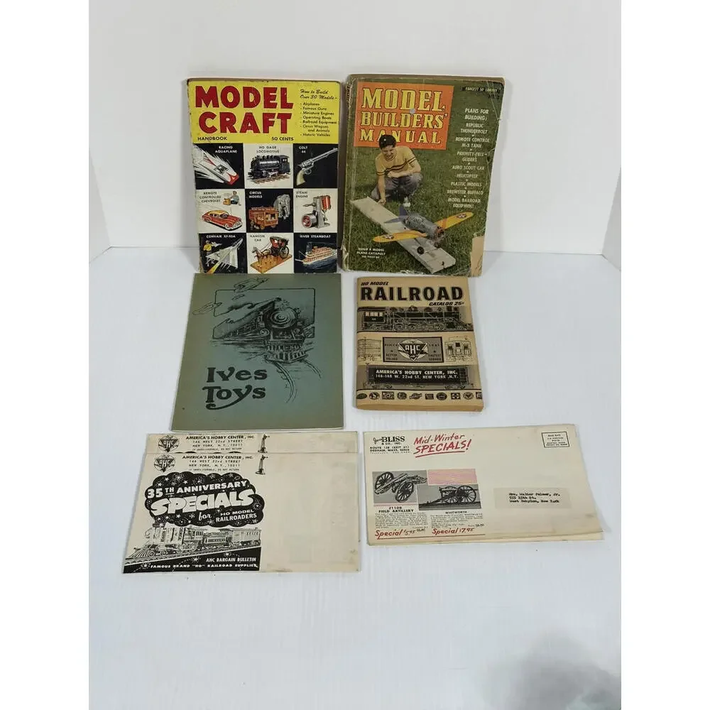 VTG‎ Lot of 7 Vintage HO Scale Model Railroad Catalogs Model Magazine Sales Ad